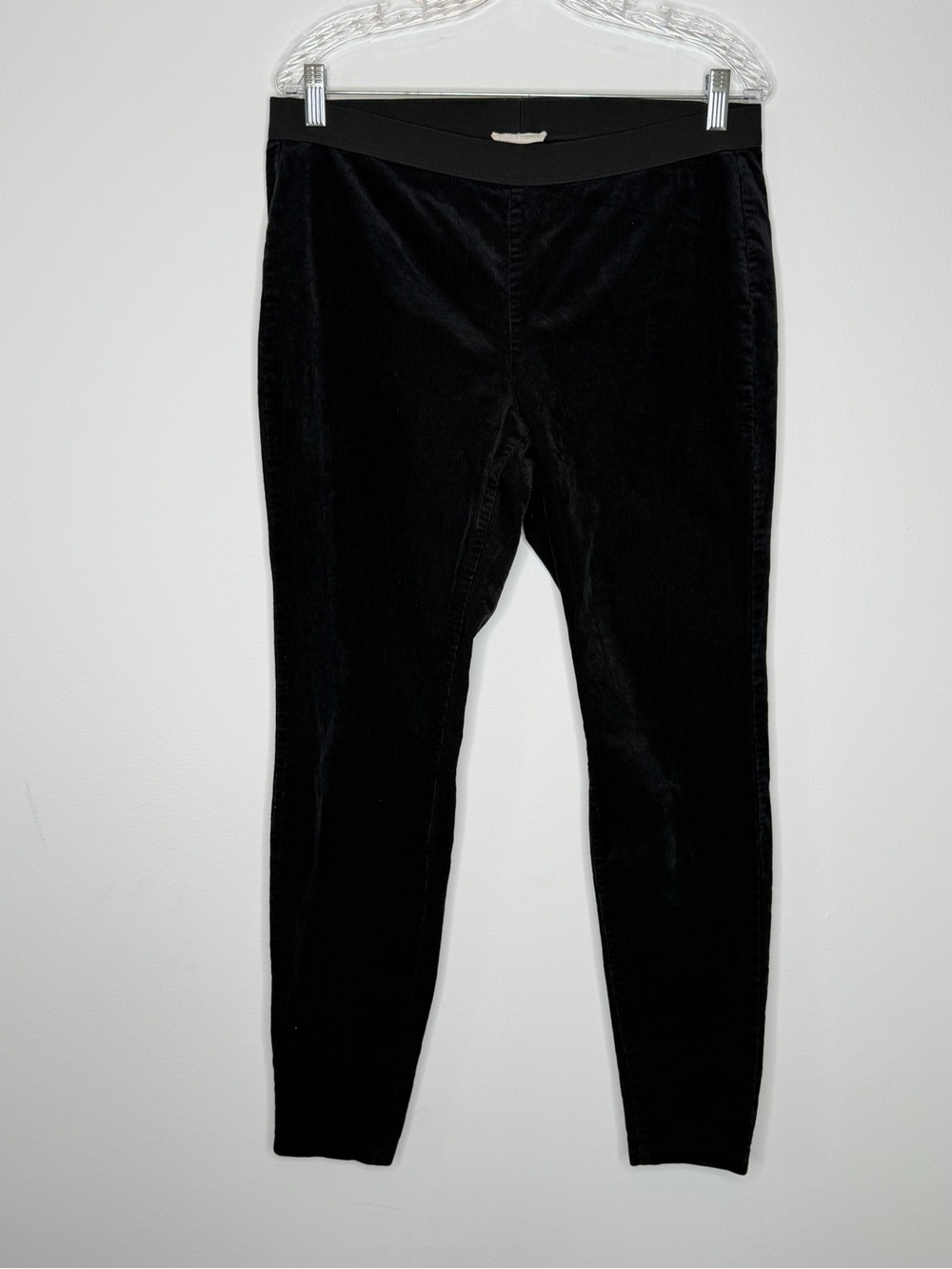 Eileen Fisher Black Organic Cotton Corduroy Pant